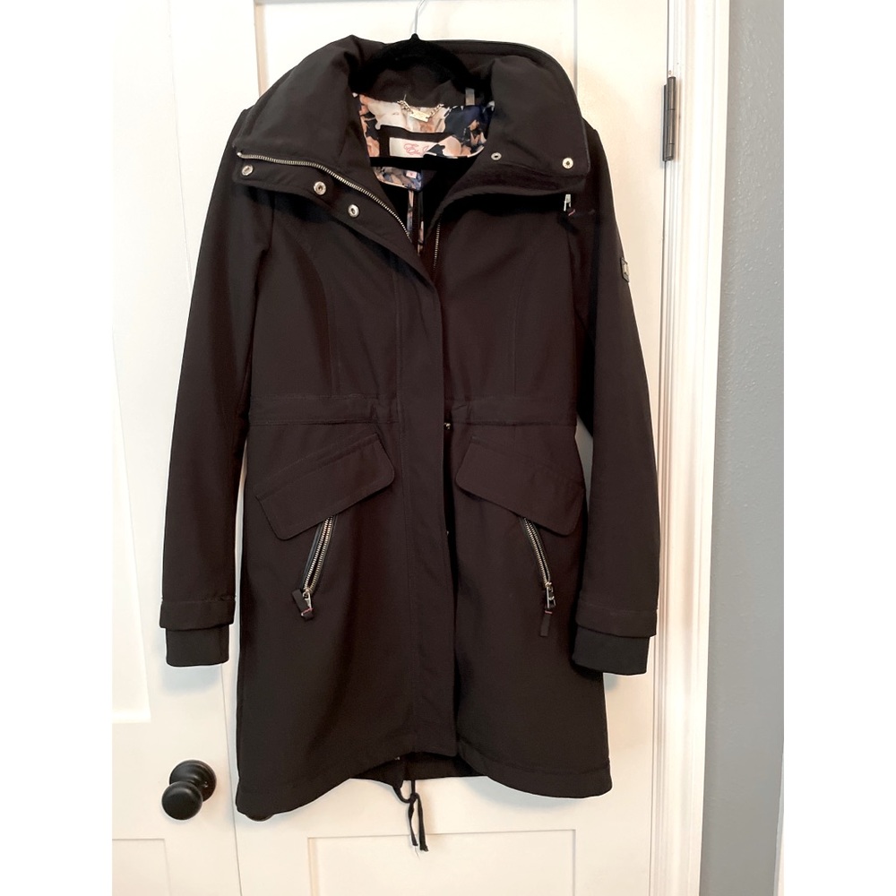 Eliza J Raincoat with Furry Lining and Hidden Hood, Small